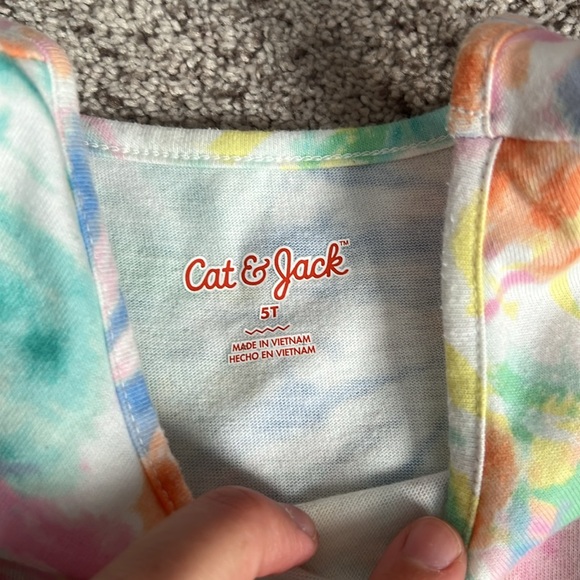 Girls Tye Dye Tulle Dress - 5T - Picture 6 of 7